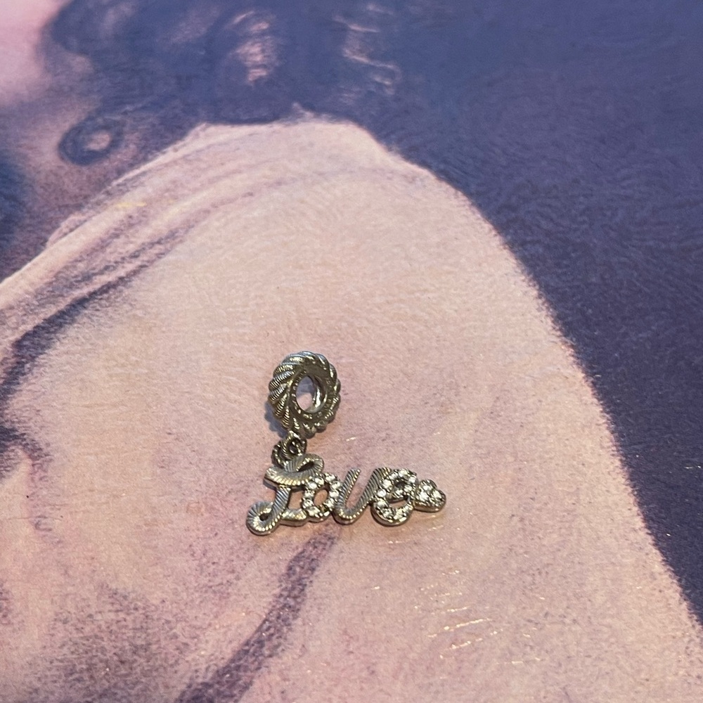 Judith Ripka 925 Silver 'Love' Charm